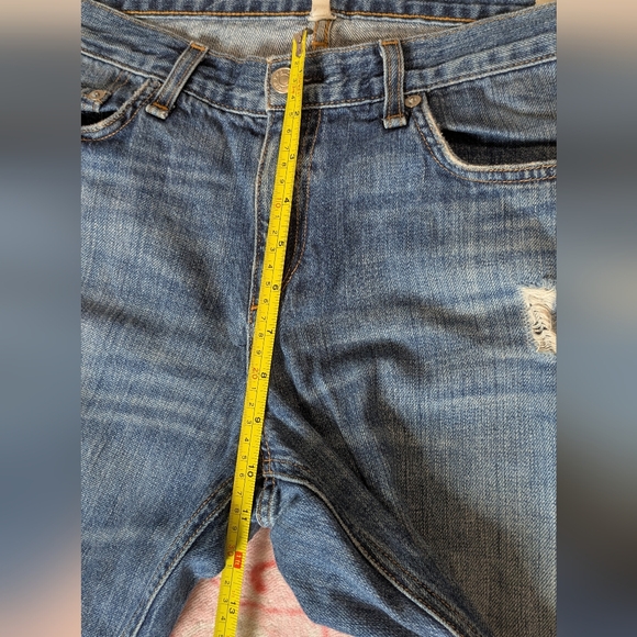 Rag - Bone Distressed Blue Jeans Buckley made In USA Size 30 100% Cotton - Picture 8 of 9